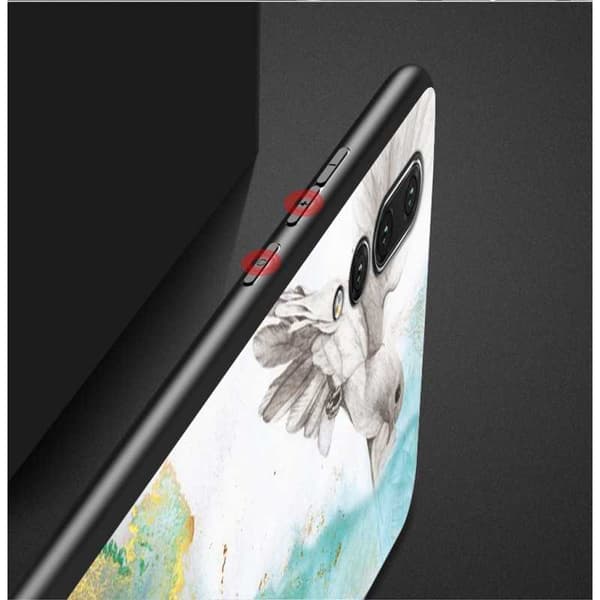 Huawei P20 Pro Marmorskal 9H Glas Baksida Glassback V2