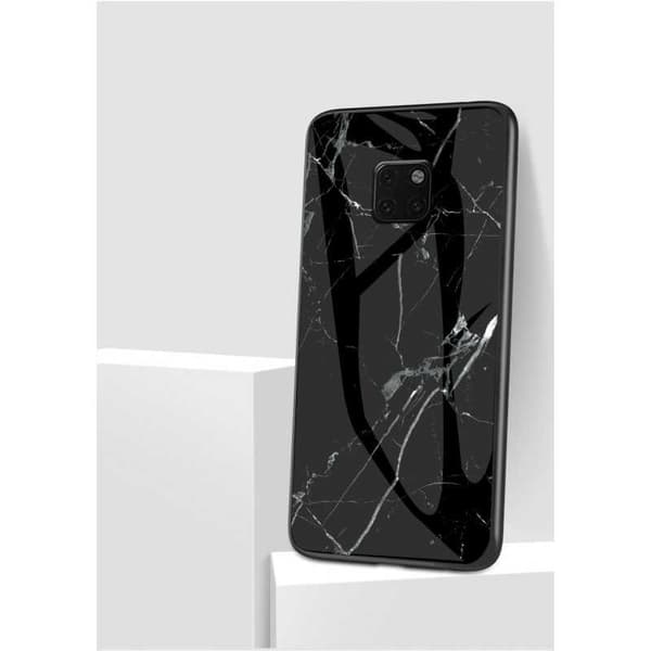 Huawei Mate 20 Pro Marmorskal 9H Härdat Glas Baksida Glassback V2