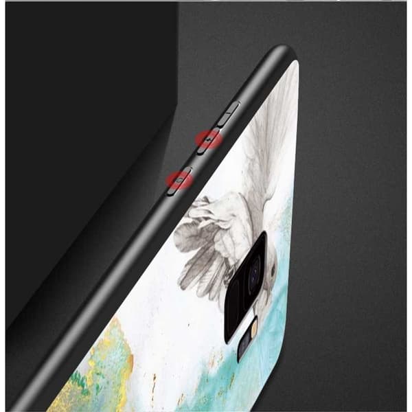 Samsung S9 Plus Marmorskal 9H Härdat Glas Baksida Glassback V2
