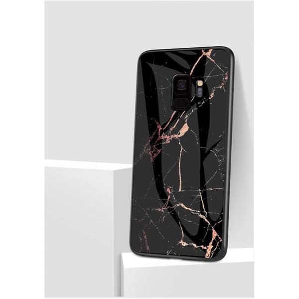 Samsung S9 Plus Marmorskal 9H Härdat Glas Baksida Glassback V2