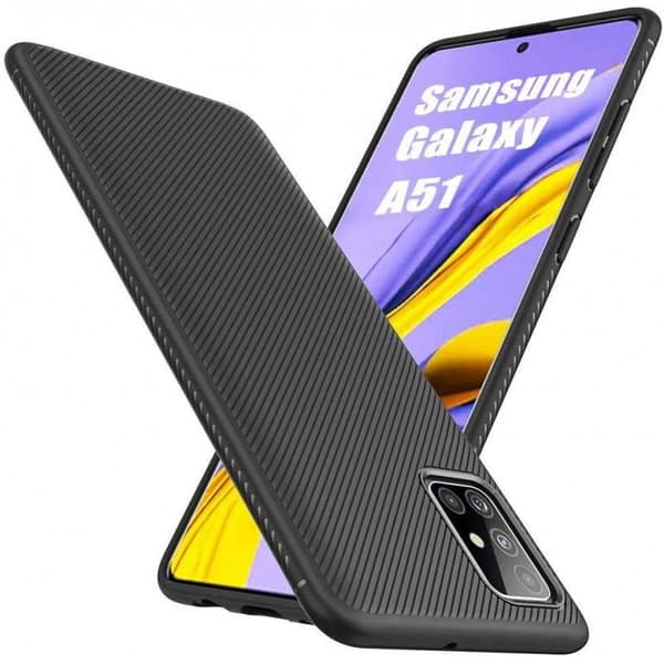 Samsung Galaxy A71 Stilfuldt stødsikkert cover FullCarbon V3