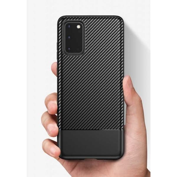 Samsung S20 Plus iskunkestävä matkapuhelinsuoja FullCarbon