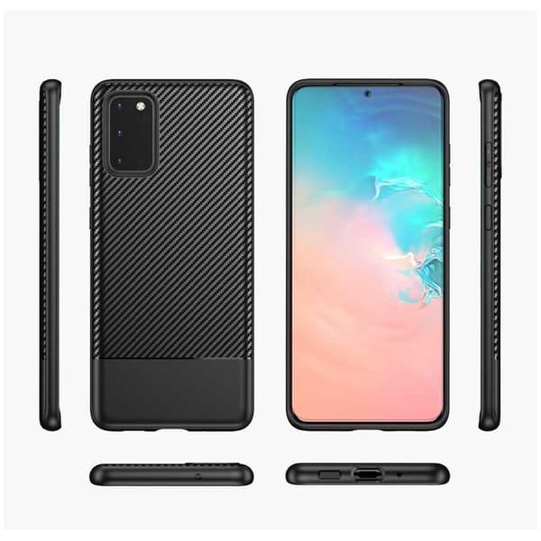 Samsung S20 Plus iskunkestävä matkapuhelinsuoja FullCarbon