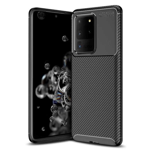 Samsung Galaxy S20 Ultra Shockproof Slim Cover FullCarbon V4