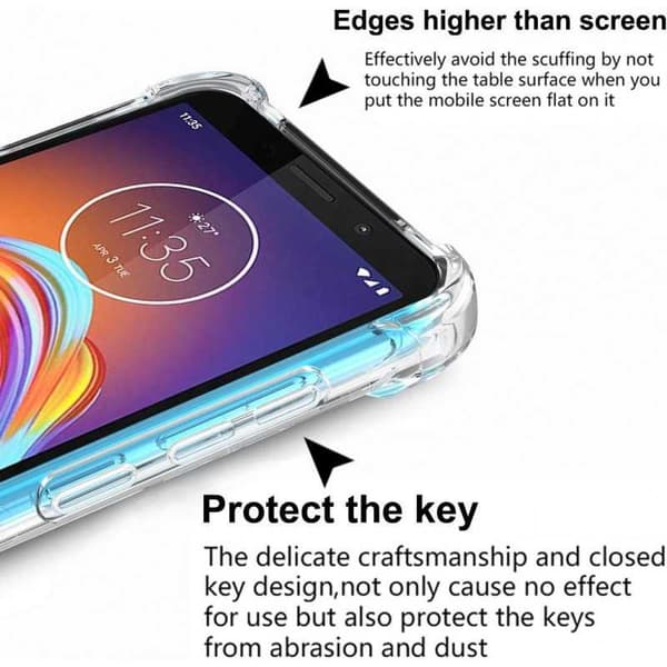 Motorola Moto E6 Play Stöttåligt Skal med Förstärkta Hörn