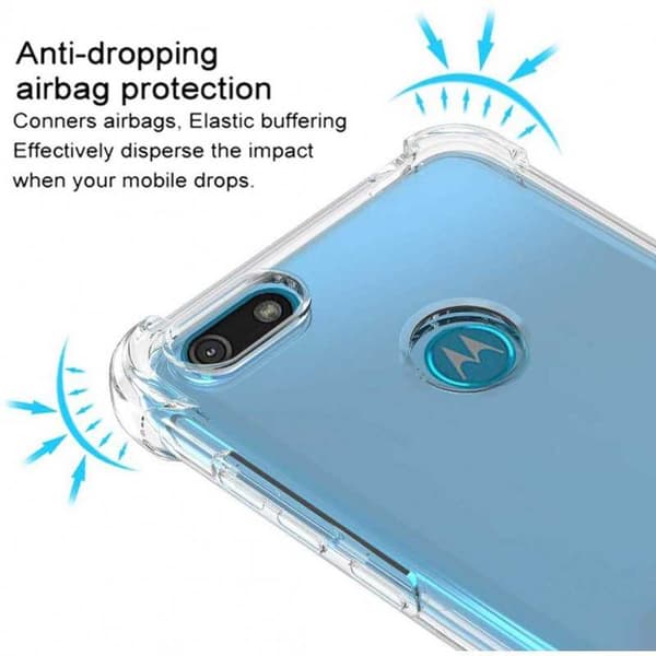 Motorola Moto E6 Play Stöttåligt Skal med Förstärkta Hörn