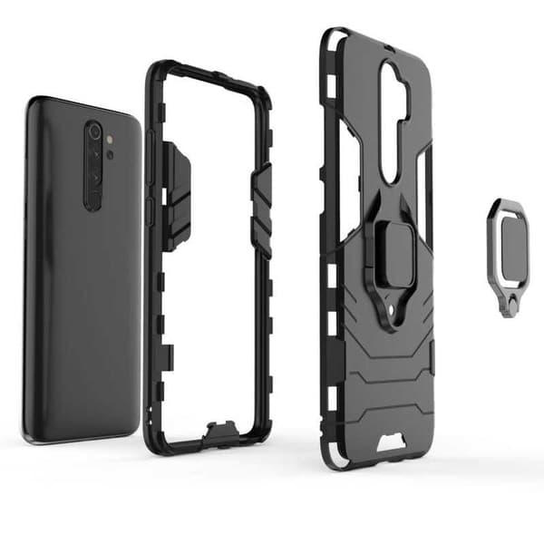 Xiaomi Redmi Note 8 Pro iskunkestävä suojus rengaspidikkeellä ThinArmor