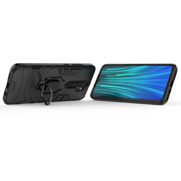 Xiaomi Redmi Note 8 Pro iskunkestävä suojus rengaspidikkeellä ThinArmor