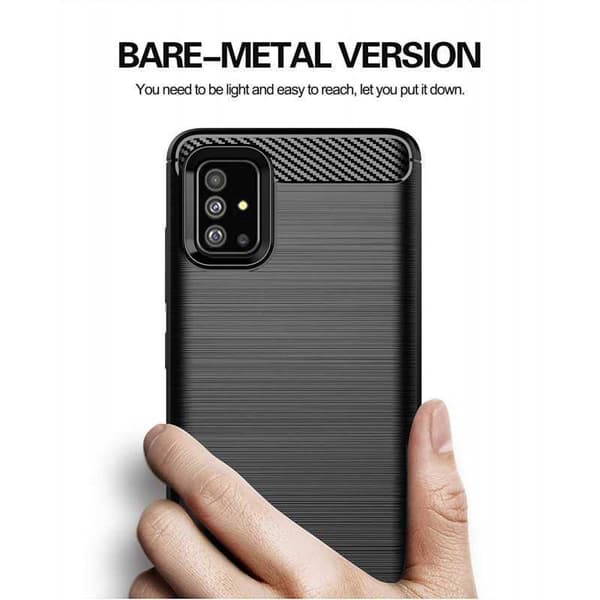 Samsung Galaxy A51 iskunkestävä SlimCarbon kotelo
