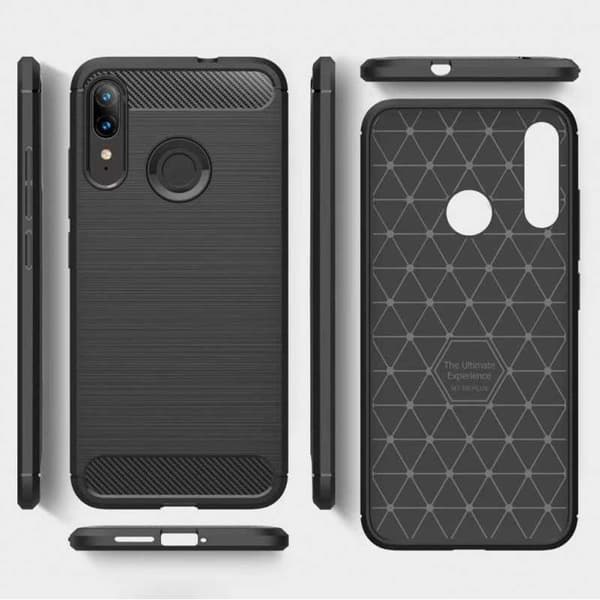 Motorola Moto E6 Plus Stöttåligt Skal SlimCarbon