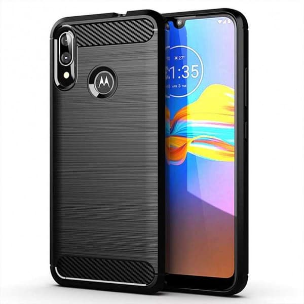 Motorola Moto E6 Plus Stöttåligt Skal SlimCarbon