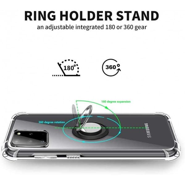 Samsung Galaxy S20 Plus Stöttåligt Skal med Ringhållare Fresh