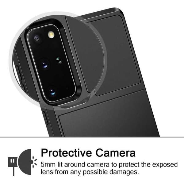 Samsung Galaxy S20 Plus Stöttåligt Skal med Kortfack