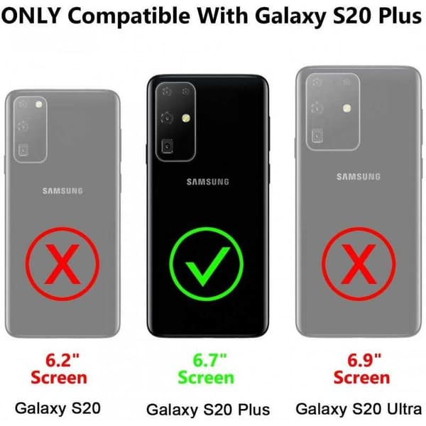 Samsung Galaxy S20 Plus Stöttåligt Skal med Kortfack