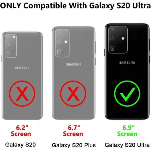 Samsung Galaxy S20 Ultra stødsikkert cover med kortrum