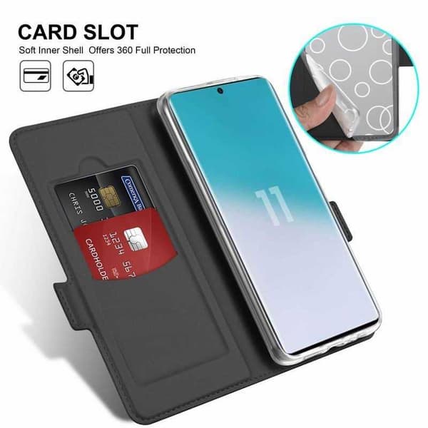 Samsung S20 Plus Flip Case Smooth -korttipaikka