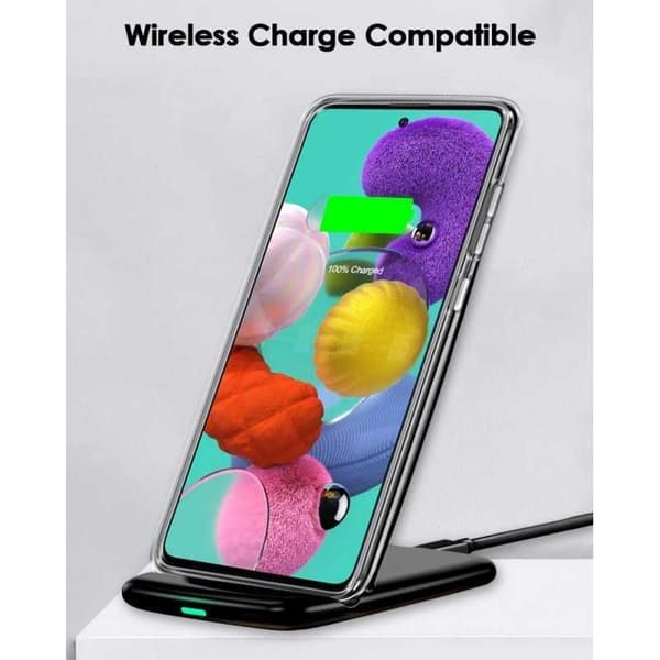 Samsung A51 Stöttåligt Genomskinligt Skal Simple