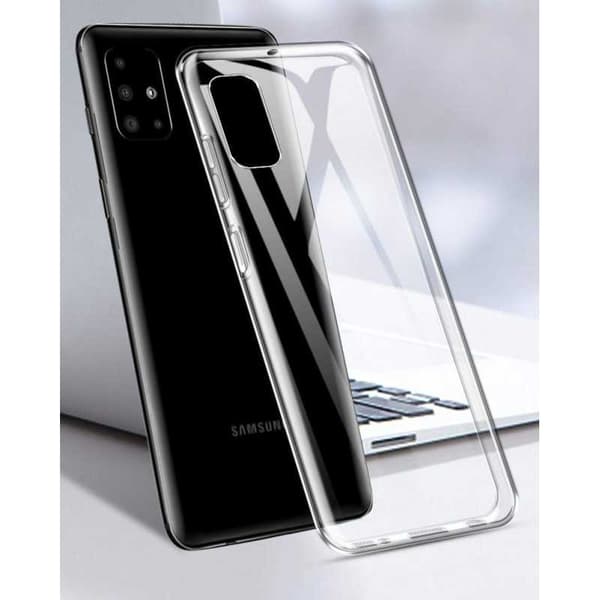 Samsung A71 iskuja vaimentava silikonikotelo Simple