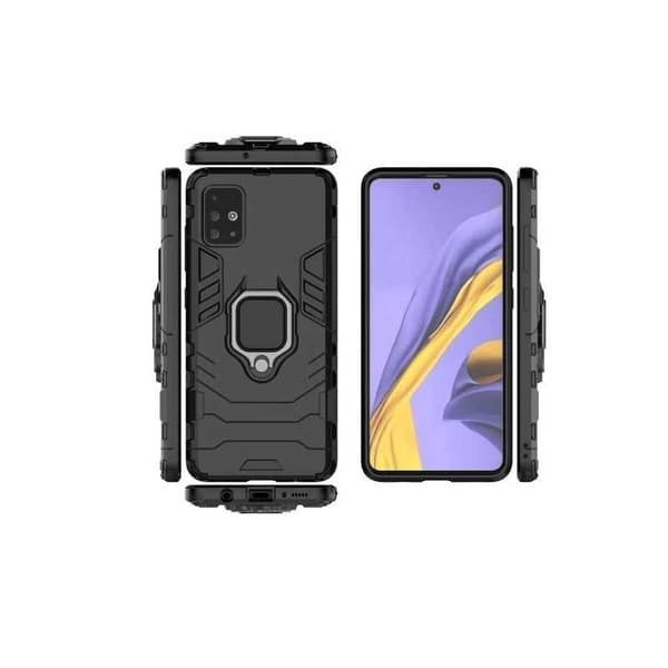 Samsung A51 iskunkestävä kotelo ThinArmor sormustelineellä