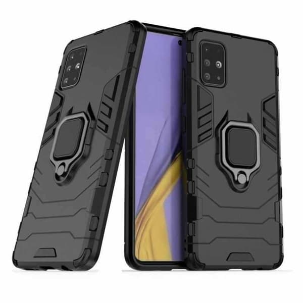 Samsung A51 iskunkestävä kotelo ThinArmor sormustelineellä
