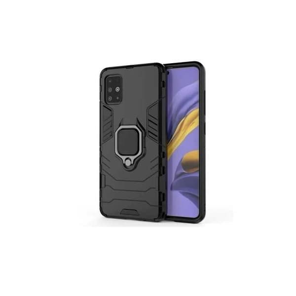 Samsung A71 iskunkestävä kotelo ThinArmor sormustelineellä