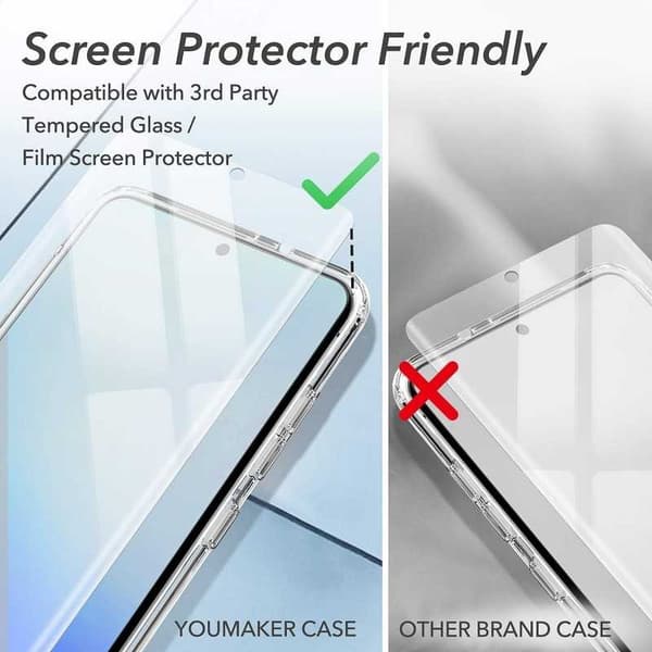 Samsung S20 Plus Stöttåligt Genomskinligt Skal Simple