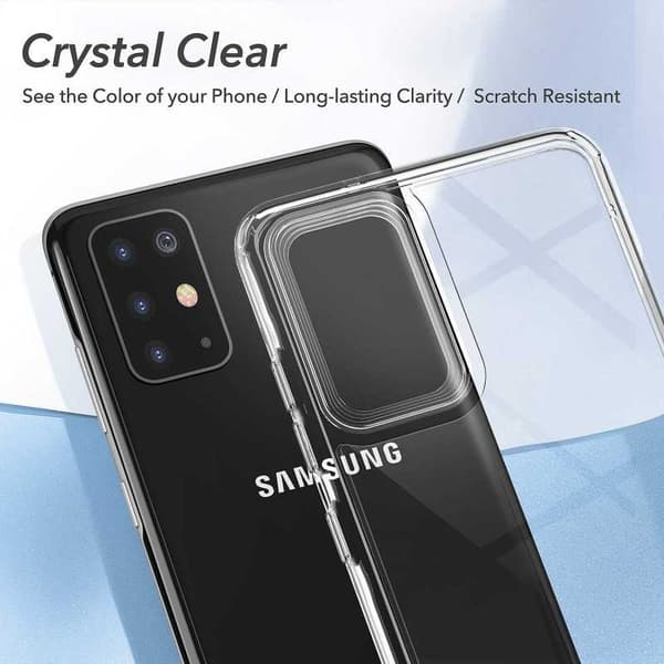 Samsung S20 Plus Stöttåligt Genomskinligt Skal Simple