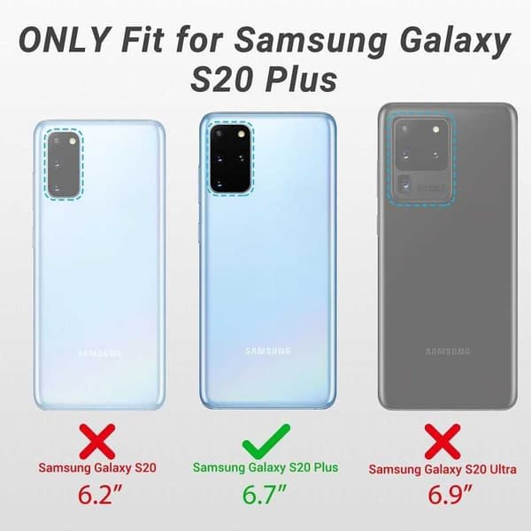 Samsung S20 Plus Stöttåligt Genomskinligt Skal Simple