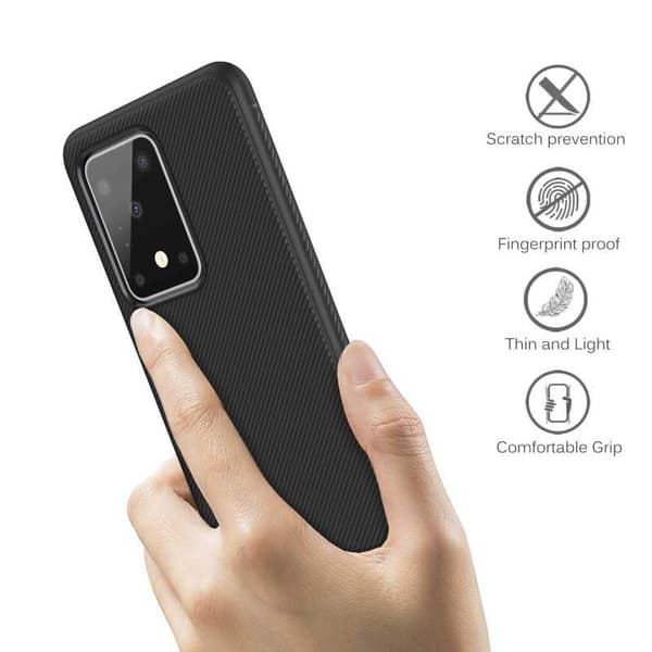 Samsung Galaxy S20 Ultra Stilfuldt stødsikkert cover FullCarbon V3