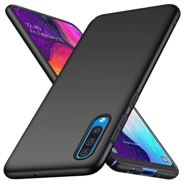 Samsung A50 Ultratunt Mattsvart Skal Basic V2