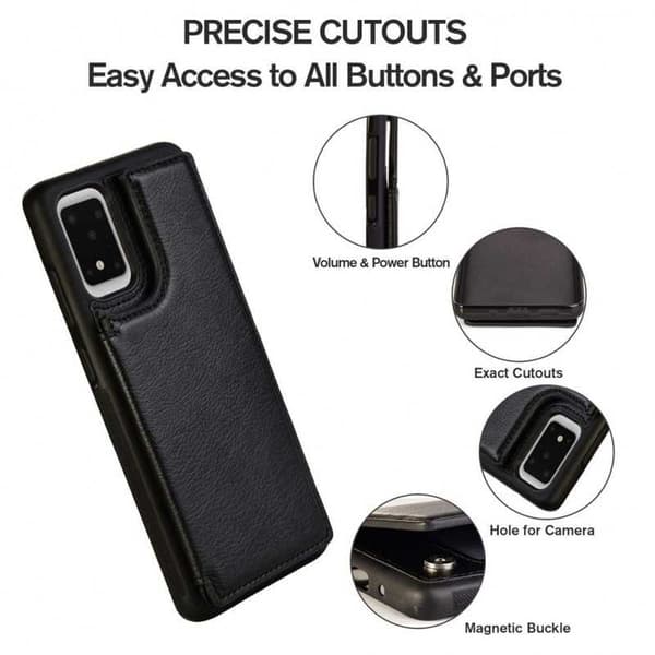 Samsung S20 Ultra Shockproof Cover Card Holder 4-SLOT Flippr