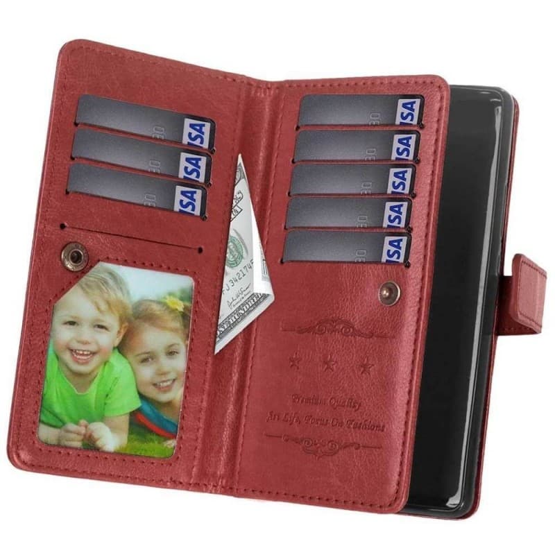 Dubbelflip Flexi 9-kort Nokia 2.3 (TA-1211) : Färg - Brun