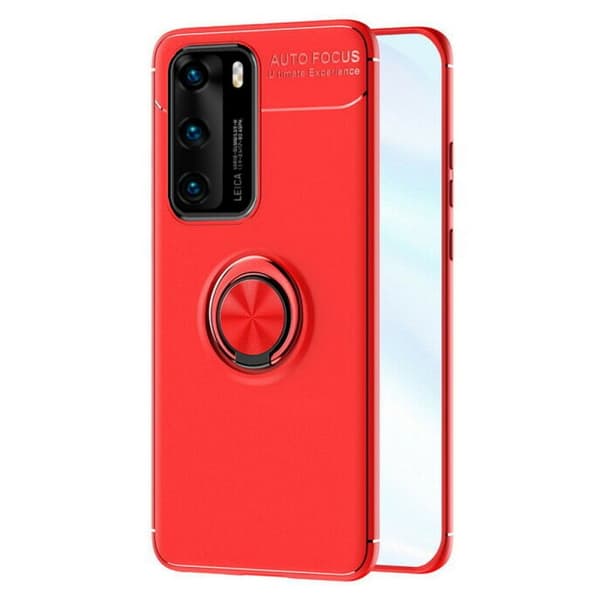 Slim Ring Cover Huawei P40 (ANA-AN00) : farve - rød