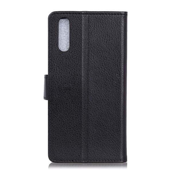 Sony Xperia 10 II Fodral Litchi Svart