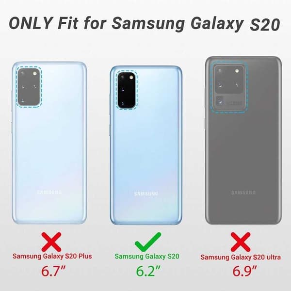 Samsung S20 stødabsorberende silikonecover Enkelt