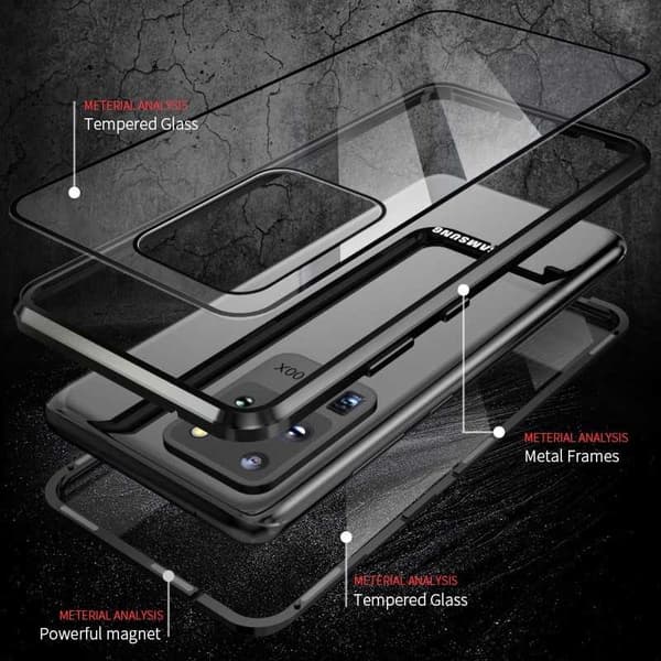 Samsung S20 Ultra Heltäckande Premium Skal Glassback V4