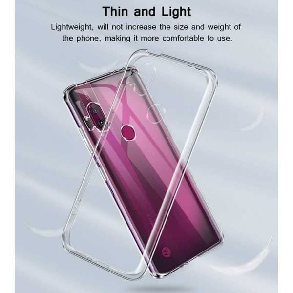Motorola One Hyper Stöttåligt Genomskinligt Skal Simple