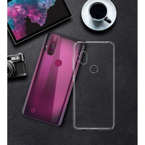 Motorola One Hyper Stöttåligt Genomskinligt Skal Simple