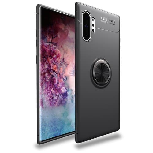 Skal med Mobilhållare för Samsung Galaxy Note 10 Plus - Svart