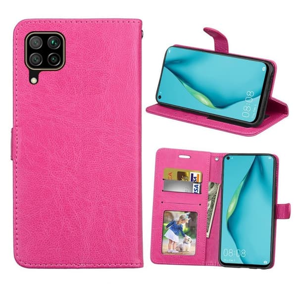 Lompakkokotelo 3-kortti Huawei P40 Lite (JNY-L21A) : väri - pinkki