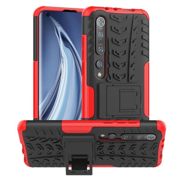 Stöttåligt skal med ställ Xiaomi Mi 10 : Färg - Röd