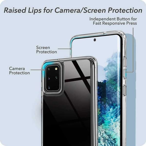 Samsung S20 Plus Stötdämpande Skal med Repfri Plexiglas