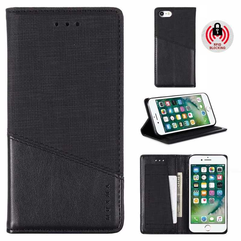 iPhone 8 Elegant Fodral i PU-Läder med RFID Block