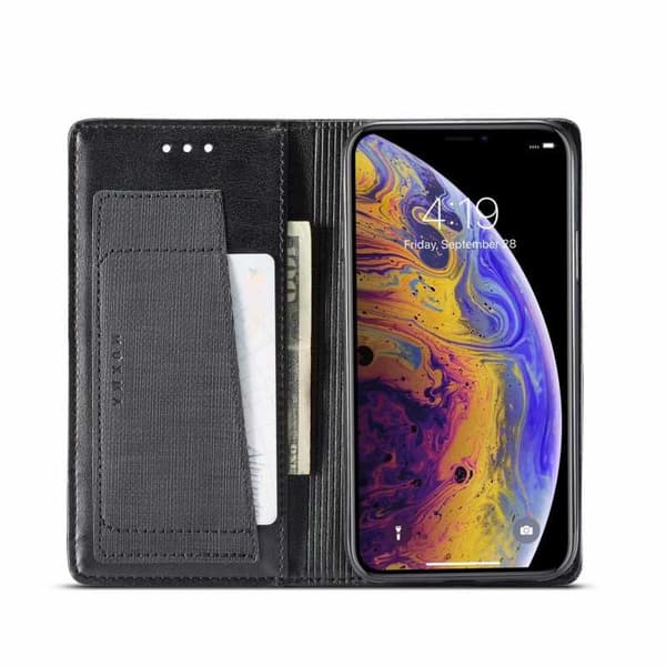 iPhone XS Max Elegant etui i PU-læder med RFID-blok