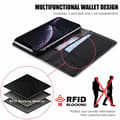 Miniatyrbild 7 av 7: iPhone 11 Pro Elegant Fodral i PU-Läder med RFID Block