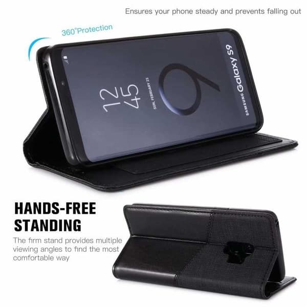 Samsung S9 Elegant etui i PU-læder med RFID-blok