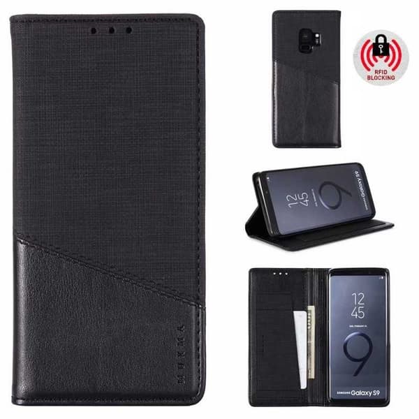 Samsung S9 Elegant etui i PU-læder med RFID-blok