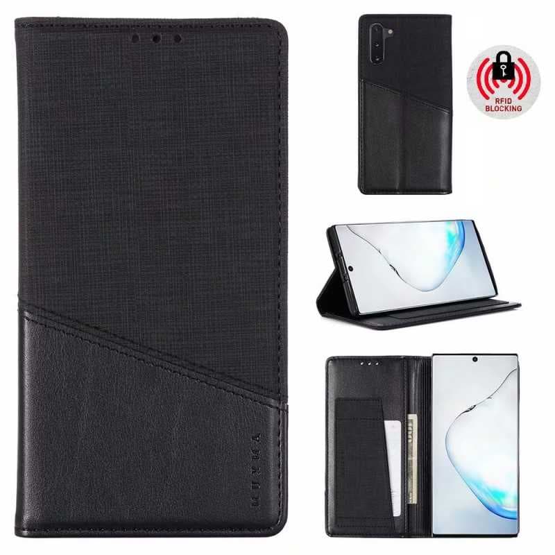 Samsung Note 10 Elegant Fodral i PU-Läder med RFID Block