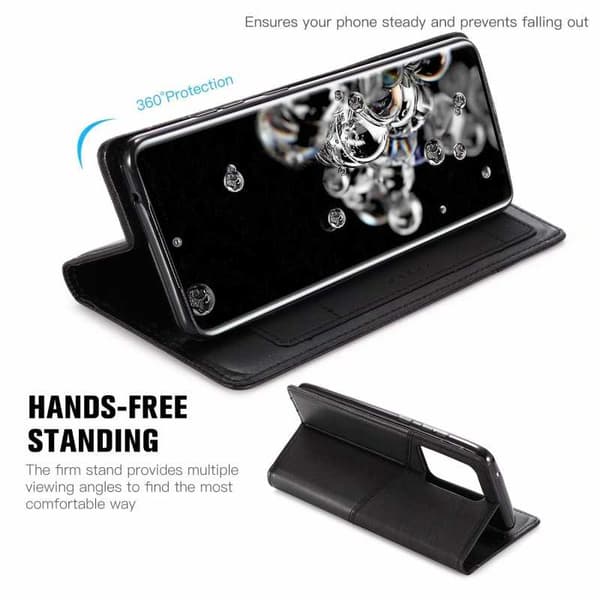 Samsung S20 Ultra Elegant Case i PU-læder med RFID-blok