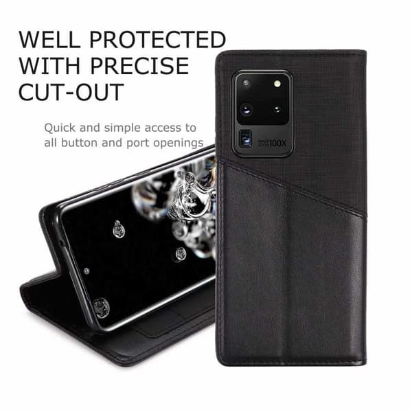 Samsung S20 Ultra Elegant Case i PU-læder med RFID-blok